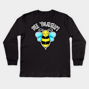 Kawaii Bee Yourself Kids Long Sleeve T-Shirt